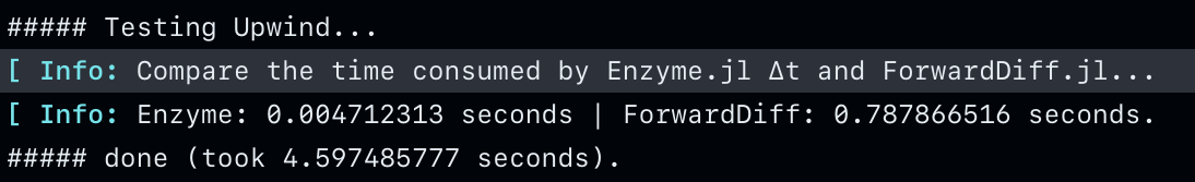 enzyme ForwardDiff upwind
